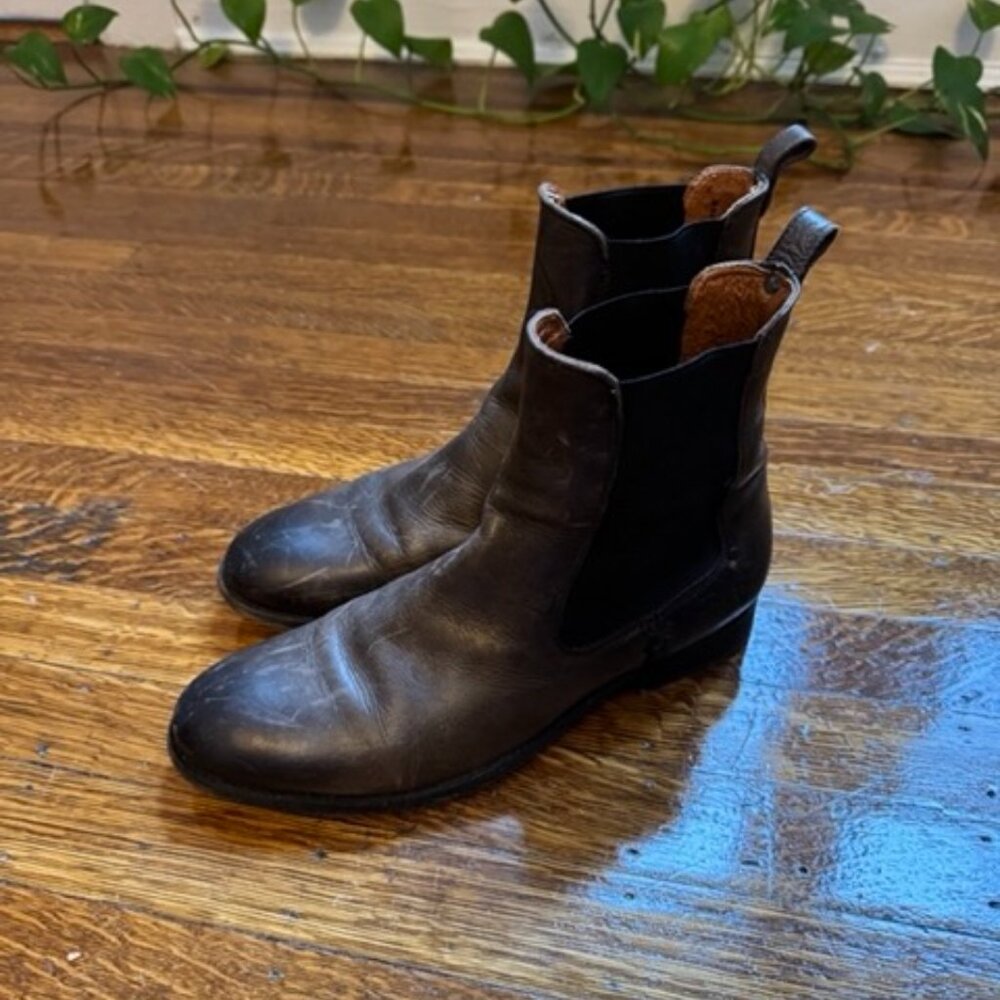 Brown Frye Melissa Chelsea Boots